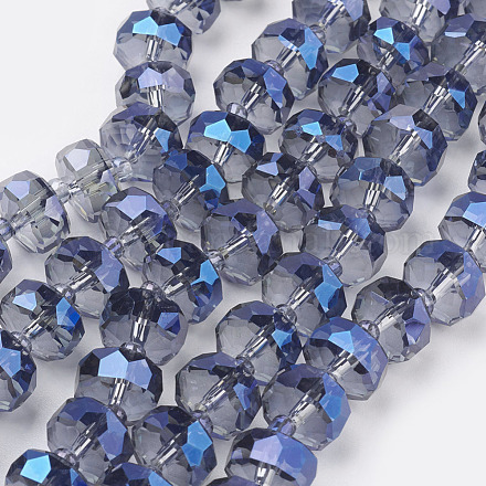 Chapelets de perles en verre électroplaqué EGLA-E051-FR10mm-B01-1