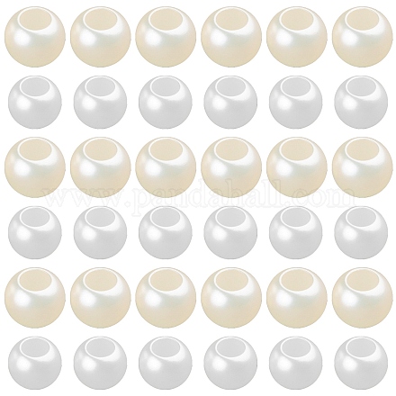 Imitations de perles acryliques perles européennes OPDL-NB0001-12-1