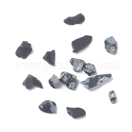 Chips d'obsidienne flocon de neige naturel X-G-D0004-01-1