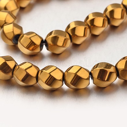 Electroplate Non-magnetic Synthetic Hematite Beads Strands G-F300-13-03-1