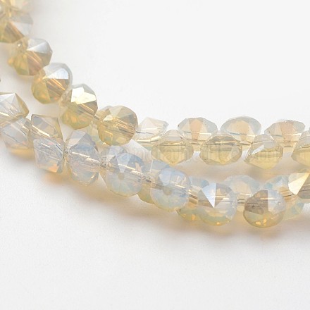 Fili di perle di vetro placcato EGLA-J138-A-HR02-1