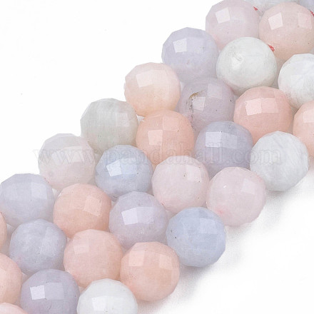 Chapelets de perles en morganite naturelle G-R460-014-01-1