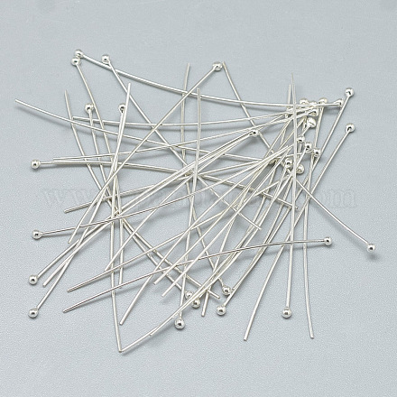 925 Sterling Silver Ball Head Pins STER-T002-165S-1