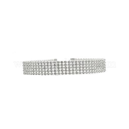 2AA Rhinestone Choker Necklaces NJEW-N0065-012B-01-1