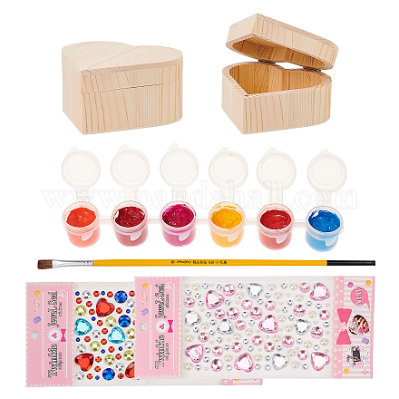 Kits de boîtes à bijoux bricolage DIY-PH0027-22-1