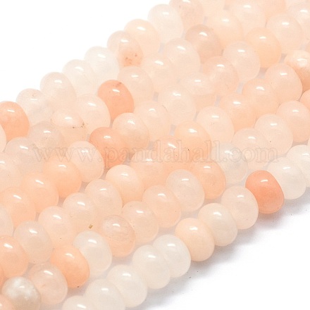 Natürliche rosa Aventurin Perlen Stränge G-E507-03B-1