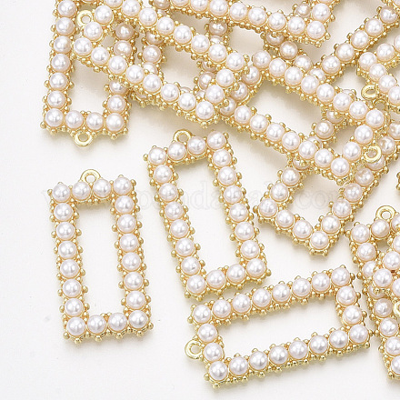 Colgantes de perlas de imitación de plástico abs PALLOY-T071-030-1