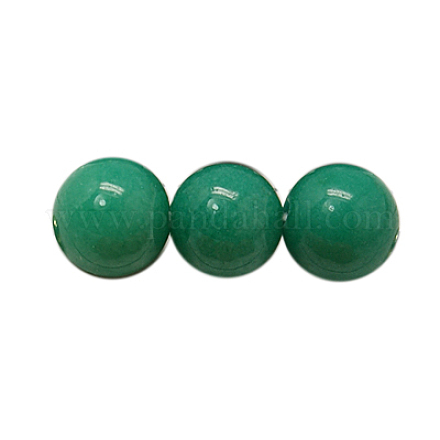Abalorios de jade natural de mashan hebras G-H1626-6MM-15-1