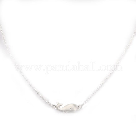 925 подвесные стерлингового серебра ожерелья NJEW-BB48004-A-1