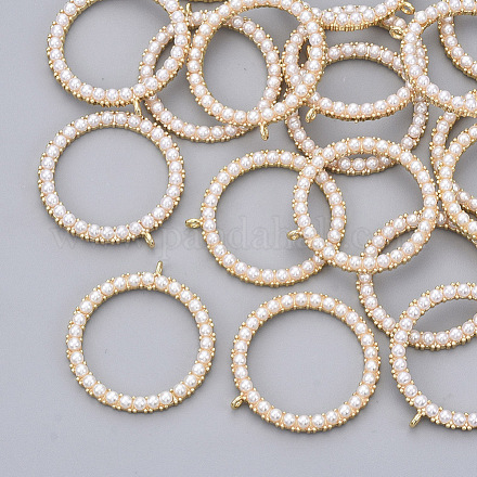 Colgantes de perlas de imitación de plástico abs KK-S354-019-NF-1
