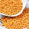 Baking Paint Glass Seed Beads, Donut, Saddle Brown, 4x2.5mm, Hole: 1mm, about 137pcs/10g