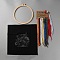 DIY Embroidery Kits, Including Printed Cotton Fabric, Embroidery Thread & Needles, Plastic Embroidery Hoop, Mushroom, 300x304x0.5mm, Thread: 9 colors