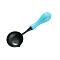 Alloy Sealing Wax Spoons, with ABS Handle, Stamp Heating Tool, Cyan, 102x34.6mm