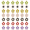 70Pcs 7 Colors Alloy Enamel Pandants, Lead Free & Cadmium Free, Light Gold, Flower Charm, Mixed Color, 16x13.5x3mm, Hole: 1.4mm, 10pcs/color