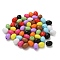 Opaque Acrylic Bbeads, Rice, Mixed Color, 7x6mm, Hole: 1.5mm, 3333pcs/500g