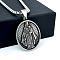 Greek Mythology Stainless Steel Religion Virgin Mary Pendant Necklaces, Stainless Steel Color