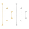 PH PandaHall 6pcs 925 Sterling Silver Necklace Extender 3 Sizes Golden/Silver Chain Extender Removable Necklace Extender Chain Necklace Bracelet Anklet Extension for Jewelry Making, 1~3 inch