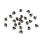 Brass Crimp Beads, Long-Lasting Plated, Column, Gunmetal, 0.4x0.3x0.2cm, Hole: 1mm