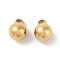 Ion Plating(IP) 304 Stainless Steel Charms, Round Charm, Real 18K Gold Plated, 7.5x5mm, Hole: 1.4mm