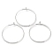 Brass Linking Rings, Platinum, 50x2mm