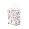 Polka Dot Print Paper Packing Tote Bags, Shopping Bags with Handles, Rectangle, Colorful, 15x8x21cm