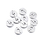 Tarnish Resistant 304 Stainless Steel Links connectors, Laser Cut, Flat Round with Dolphin, Stainless Steel Color, 11.5x1mm, Hole: 1.2mm