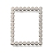 201 Stainless Steel Linking Ring, Rectangle, Stainless Steel Color, 20x16x1mm,