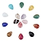Gemstone Cabochons, Teardrop, 25x18x6~7mm, 15 materials, 1pc/material, 15pcs/box