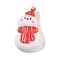 Resin Cabochons, Christmas Theme, Snowman, 25x15.5x8mm