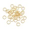 Brass Soldered Closed Rings, Diamond Cut Textured Round, Long-Lasting Plated, Nickel Free, Real 18K Gold Plated, 10x1.5mm, Inner Diameter: 8.5mm