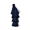 Polyester 
Tassel Pendants, Prussian Blue, 84x28mm
