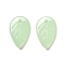 Translucent Acrylic Pendants, Leaf, Honeydew, 18x11.5x3.5mm, Hole: 1.4mm