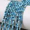 Natural Apatite Beads Strands, Round, Faceted, 2.5~2.8mm, Hole: 0.6mm, about 177~182pcs/strand, 14.96''(38cm)~15.35''(39cm)