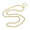 Brass Chain Necklaces Makings, Real 18K Gold Plated, 44.9x0.3cm