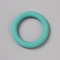 Ring Silicone Beads, Medium Turquoise, 64x9.5mm, Hole: 2mm, Inner Diameter: 44mm