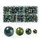 340Pcs 4 Style Natural Moss Agate Beads, Round, 4mm/6mm/8mm/10mm, Hole: 0.8~1mm