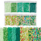 200G 10 Style Saint Patrick's Day Handmade Polymer Clay Cabochons Sets, Mixed Shapes, Mixed Color, 5~7x1.3~1.5mm, 20g/style