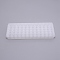 Plastic Test Tube Rack for 8/11 mm Tubes, 60 Holds, Lab Supplies, for Scientific Experiments, Clear, 7.3x20.5x2.2cm, Hole: 8mm and 11mm