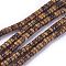 Natural Picture Jasper Beads Strands, Column, 4~4.2x2.2~2.5mm, Hole: 0.8mm, about 163~169pcs/strand, 15 inch