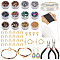 DIY Glass Seed Beaded Bracelet Necklace Making Kit, Including Round & Rectangle Glass Seed Beads, 304 Stainless Steel & Alloy Clasps, Pliers & Cutter, Waxed Nylon Cord, Mixed Color