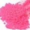 TOHO Round Seed Beads, Japanese Seed Beads, Frosted, (910F) Hot Pink Ceylon Pearl Matte, 8/0, 3mm, Hole: 1mm, about 10000pcs/pound