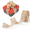 Polyester Crumpled Ribbon, for Bowknot, Flower, Gift Decoration, Beige, 1 inch(25mm)