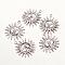 Tarnish Resistant 316 Surgical Stainless Steel Pendants, Sun, Stainless Steel Color, 25x22x1mm, Hole: 1mm