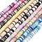 Handmade Polymer Clay Beads Strands, Disc/Flat Round, Heishi Beads, Mixed Color, 6x0.5~1mm, Hole: 1.5mm, about 384pcs/strand, 17.32''(44cm)