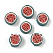 Fruit & Vegetable Theme Handmade Polymer Clay Beads, for DIY Jewelry Crafts Supplies, Watermelon, 14.5x5.5mm, Hole: 1.8mm