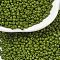 Baking Paint Glass Seed Beads, Olive Drab, 12/0, 1.5~2mm, Hole: 0.5~1mm, about 30000pcs/bag