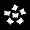 Opaque Acrylic Beads, Butterfly, White, 11.5x14.5x5mm, Hole: 1.8mm, about 960pcs/500g