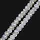 Electroplate Imitation Jade Glass Beads Strands EGLA-J025-H02-1