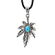 Alloy Pendant Necklaces NJEW-F235-16AS-1
