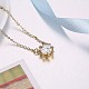 Fashion Brass Cubic Zirconia Pendant Necklaces NJEW-BB21787-A-6